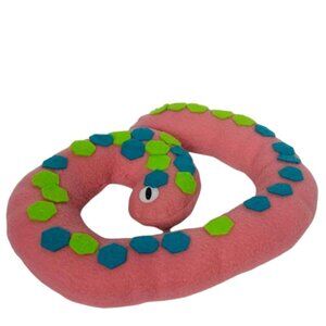 Koala Crate Kiwi Crate Pink Worm Plush Stuffed Animal 10.5"